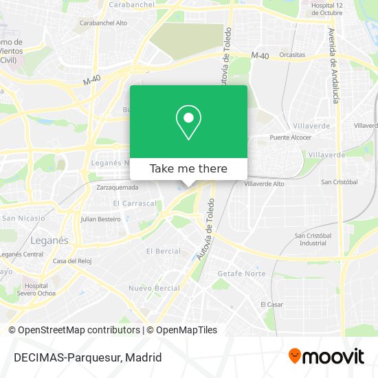 DECIMAS-Parquesur map