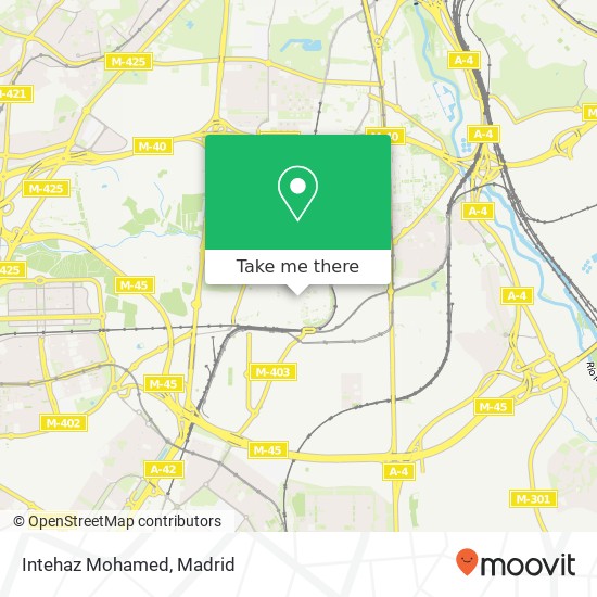 mapa Intehaz Mohamed, Calle de Parvillas Altas, 4 28021 San Andrés Madrid