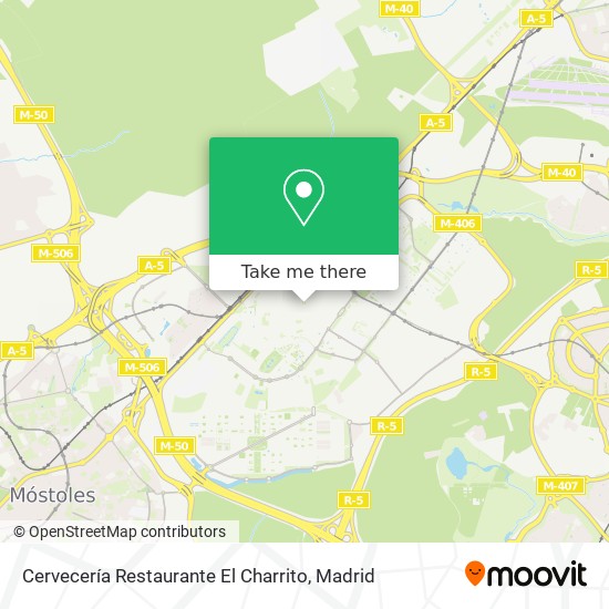 Cervecería Restaurante El Charrito map