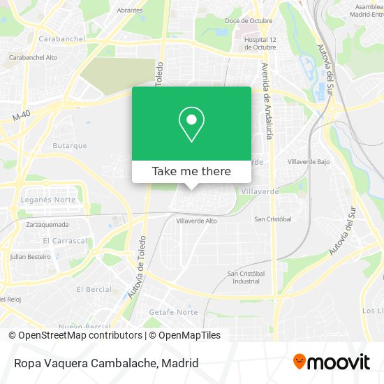 Ropa Vaquera Cambalache map