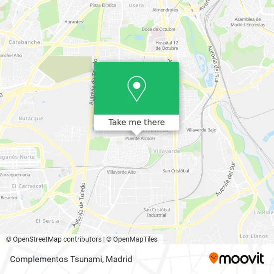 Complementos Tsunami map