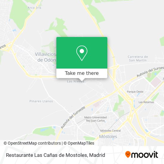 Restaurante Las Cañas de Mostoles map