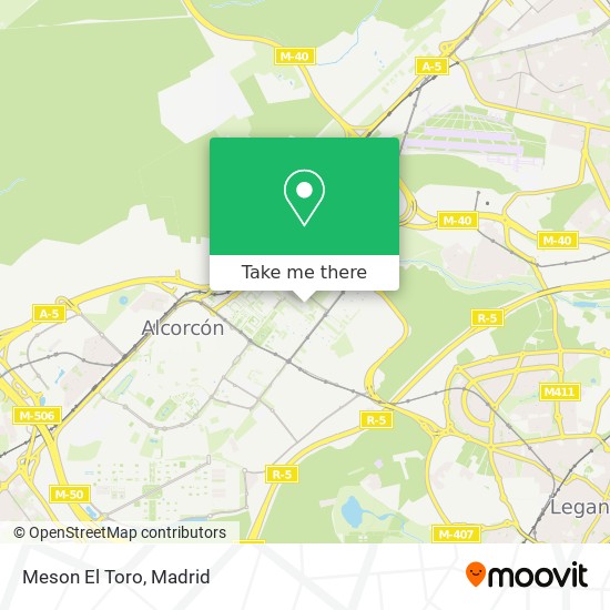 Meson El Toro map