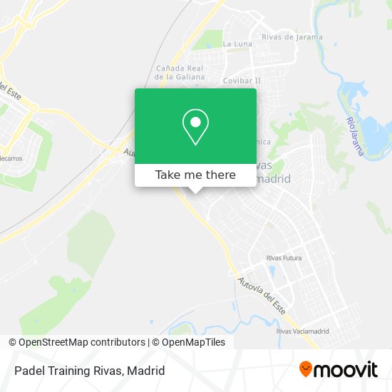 mapa Padel Training Rivas