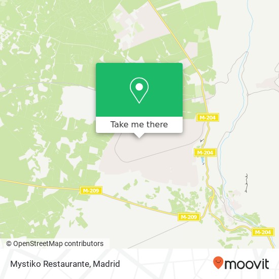 mapa Mystiko Restaurante, Avenida Luxemburgo 28514 Eurovillas-Las Villas Nuevo Baztán