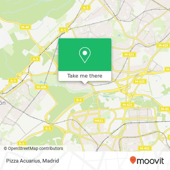 mapa Pizza Acuarius, Plaza Carmen, 1 28917 Fortuna Leganés