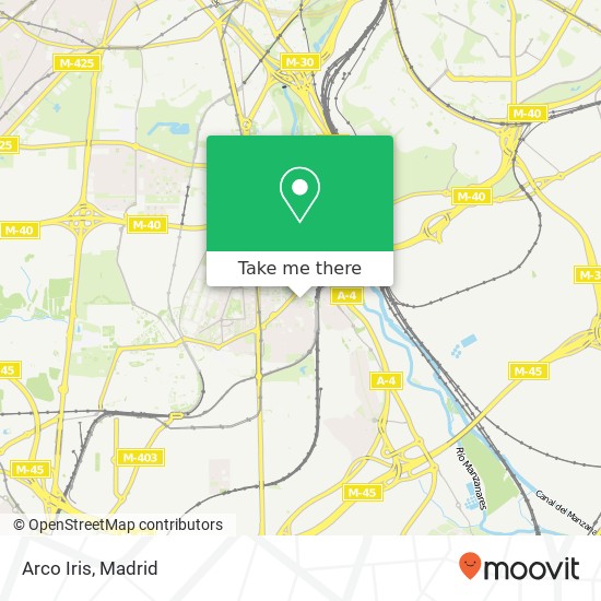 mapa Arco Iris, Calle María Barrientos, 4 28021 Los Rosales Madrid