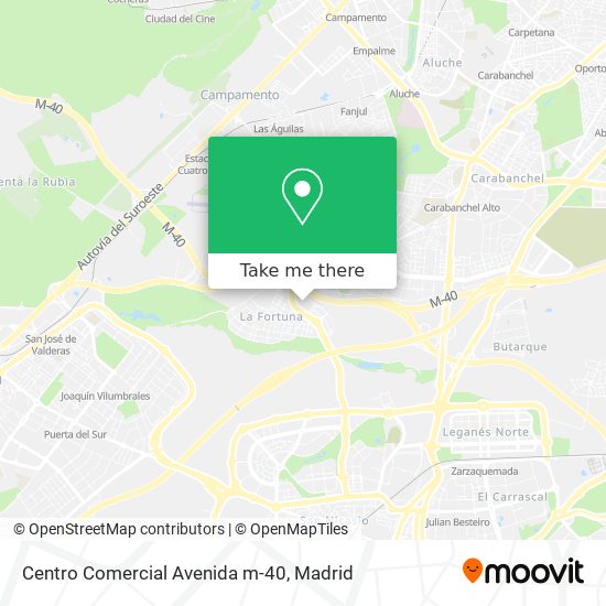 Centro Comercial Avenida m-40 map