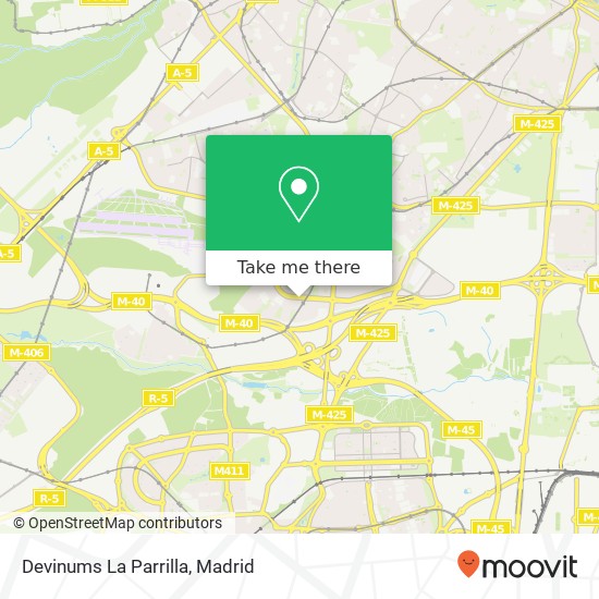 Devinums La Parrilla, Avenida de la Peseta, 50 28054 Buenavista Madrid map