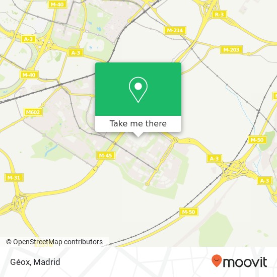 Géox, 28051 Casco Histórico de Vallecas Madrid map