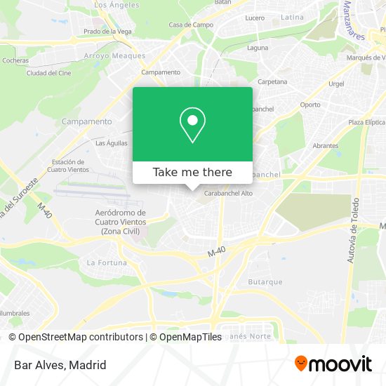Bar Alves map