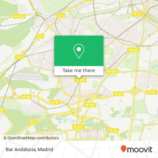 mapa Bar Andalucia, Calle Gómez de Arteche, 16 28044 Buenavista Madrid