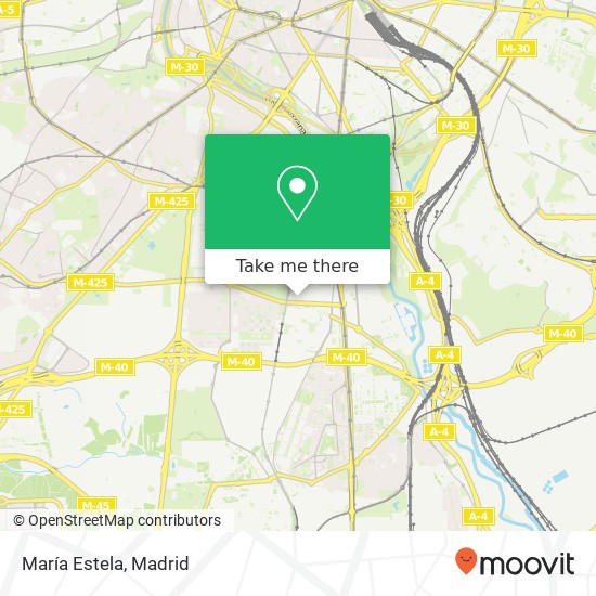 mapa María Estela, Calle de la Madre Rosa Blanco, 5 28041 Orcasur Madrid