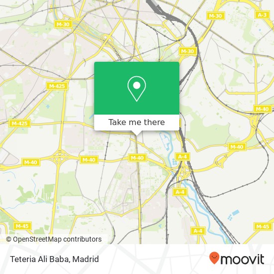 Teteria Ali Baba map