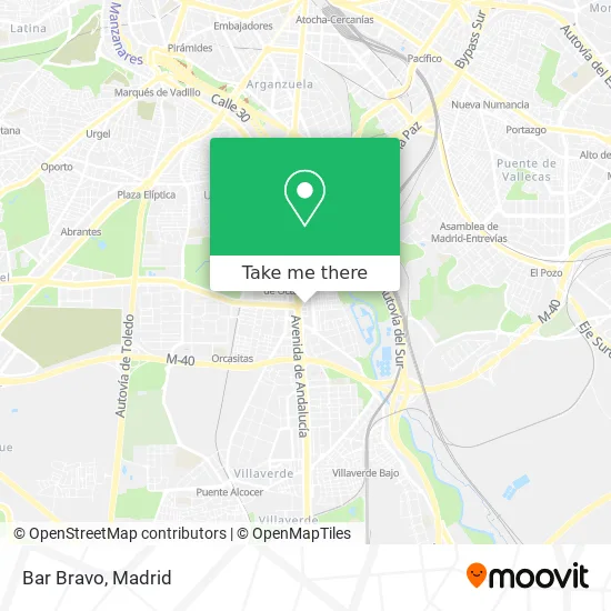 Bar Bravo map