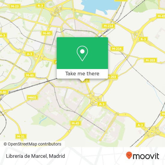 mapa Librería de Marcel