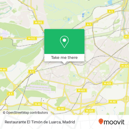 mapa Restaurante El Timón de Luarca, Avenida del General Fanjul 28044 Águilas Madrid