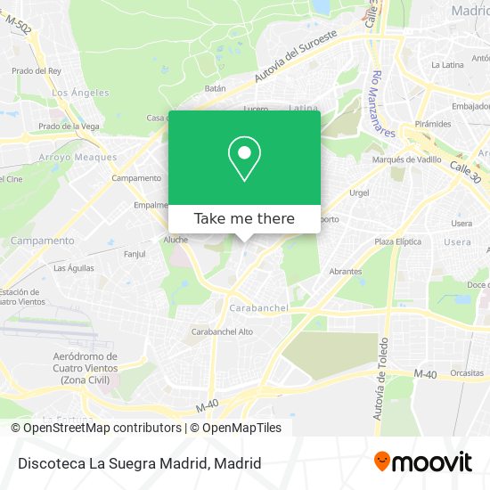 Discoteca La Suegra Madrid map
