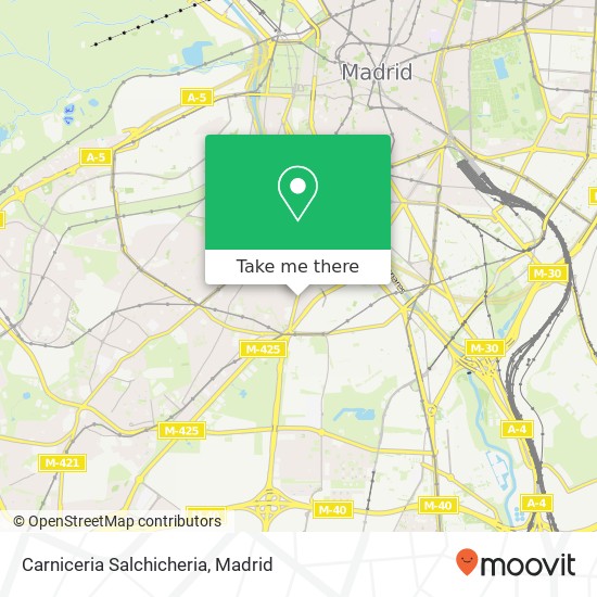 mapa Carniceria Salchicheria, Calle de Antonio de Leyva, 65 28019 Comillas Madrid