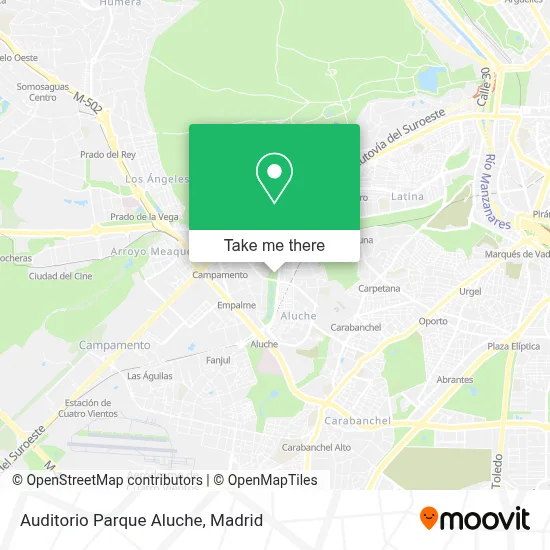 Auditorio Parque Aluche map