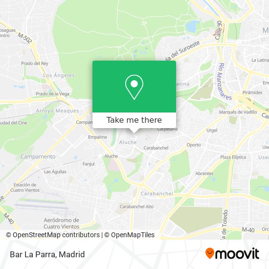 How to get to Bar La Parra in Madrid by Bus, Metro or Train?