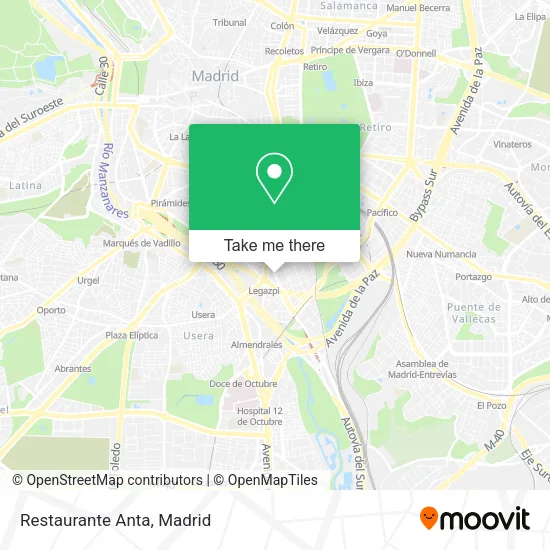 Restaurante Anta map