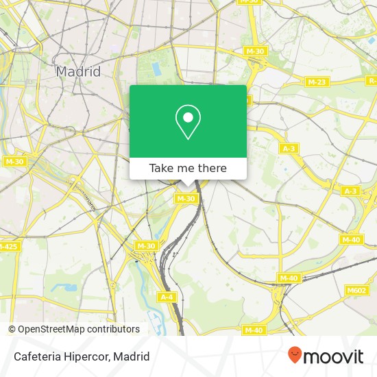 mapa Cafeteria Hipercor, Calle de la Retama 28045 Atocha Madrid