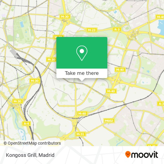 mapa Kongoss Grill