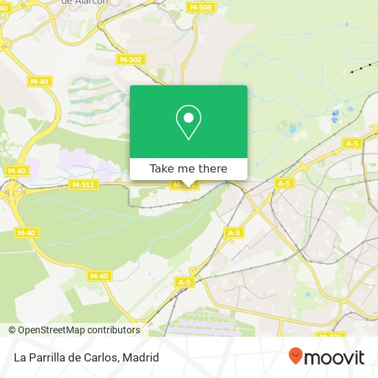 La Parrilla de Carlos, Calle Luis Buñuel, 1 28223 Arroyo de Meaques Pozuelo de Alarcón map