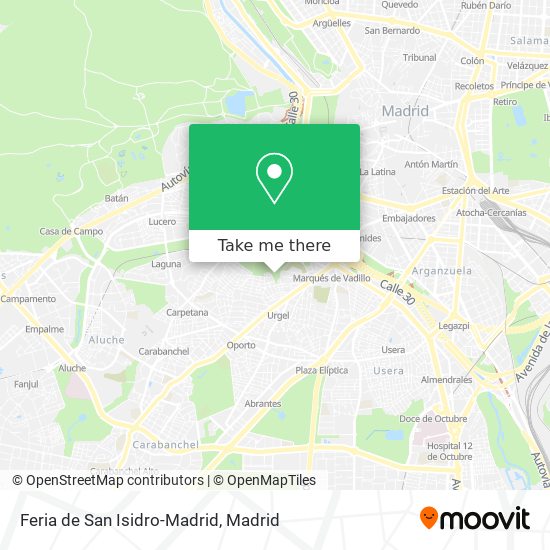 Feria de San Isidro-Madrid map