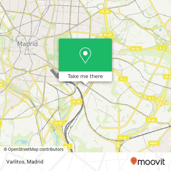 mapa Varlitos, Calle de Seco, 1 28007 Adelfas Madrid