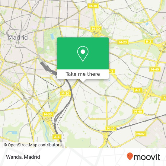 mapa Wanda, Avenida de la Albufera, 29 28038 Numancia Madrid