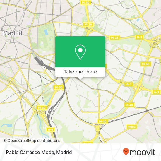 Pablo Carrasco Moda, Avenida de la Albufera, 65 28038 Numancia Madrid map