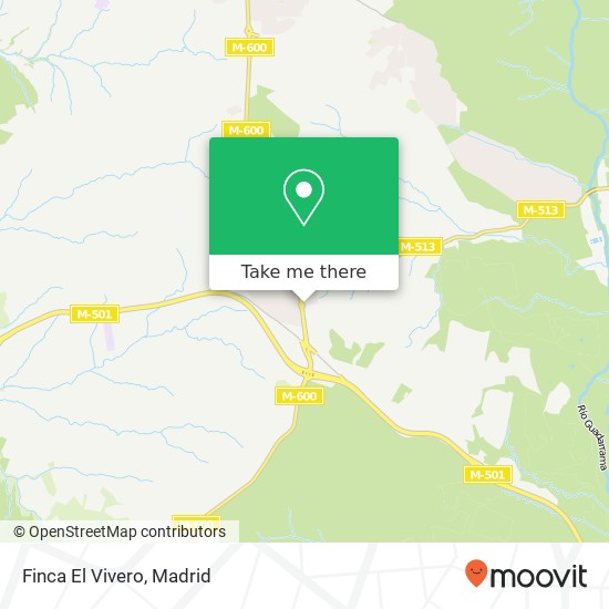 mapa Finca El Vivero, Camino Cebadero 28690 Brunete