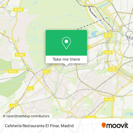 Cafetería Restaurante El Pinar map