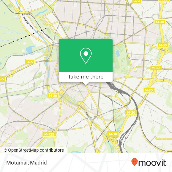 mapa Motamar, Calle de Embajadores, 84 28012 Acacias Madrid