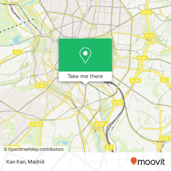 mapa Kan Kan, Paseo de las Delicias, 64 28045 Delicias Madrid