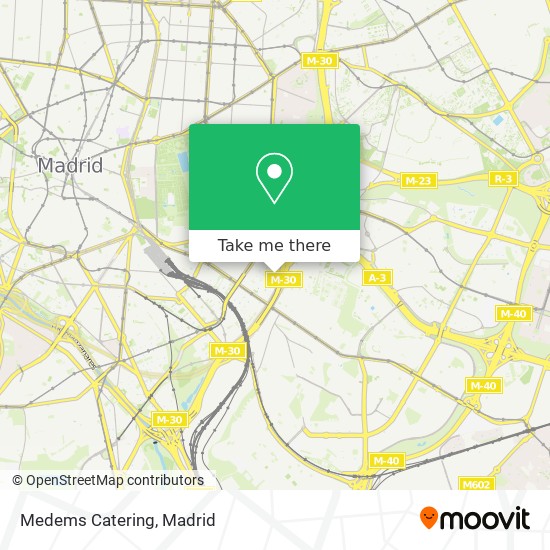 Medems Catering map