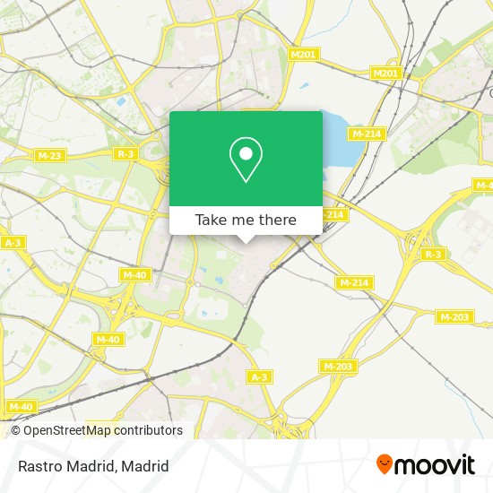 Rastro Madrid map
