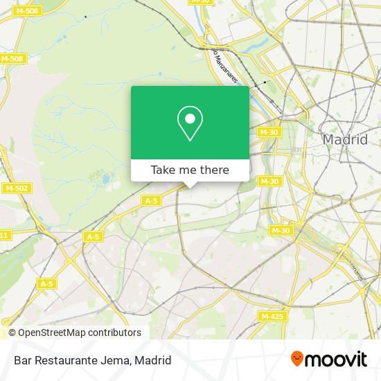 mapa Bar Restaurante Jema