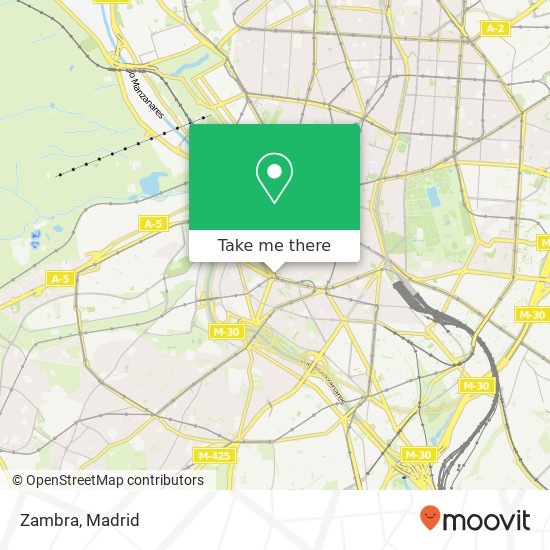 mapa Zambra, Ronda de Toledo, 1 28005 Embajadores Madrid