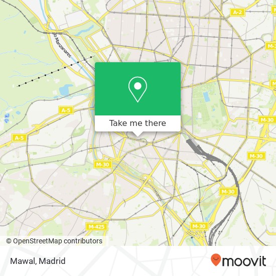 mapa Mawal, Calle de la Ribera de Curtidores, 26 28005 Embajadores Madrid