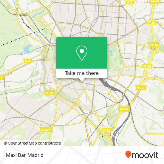 mapa Maxi Bar, Calle de Sebastián Elcano, 7 28012 Palos de Moguer Madrid