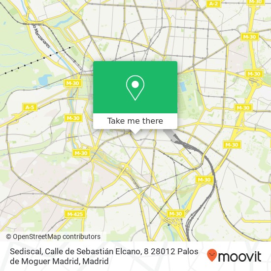mapa Sediscal, Calle de Sebastián Elcano, 8 28012 Palos de Moguer Madrid