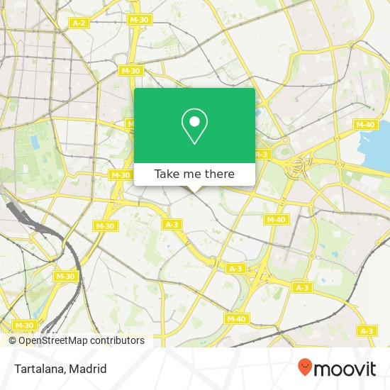 Tartalana, Calle del Camino de los Vinateros, 111 28030 Vinateros Madrid map