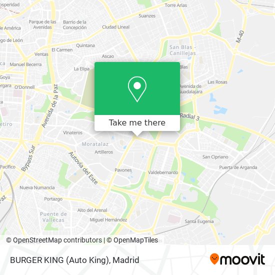 BURGER KING (Auto King) map