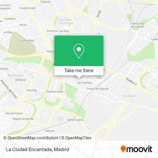La Ciudad Encantada map