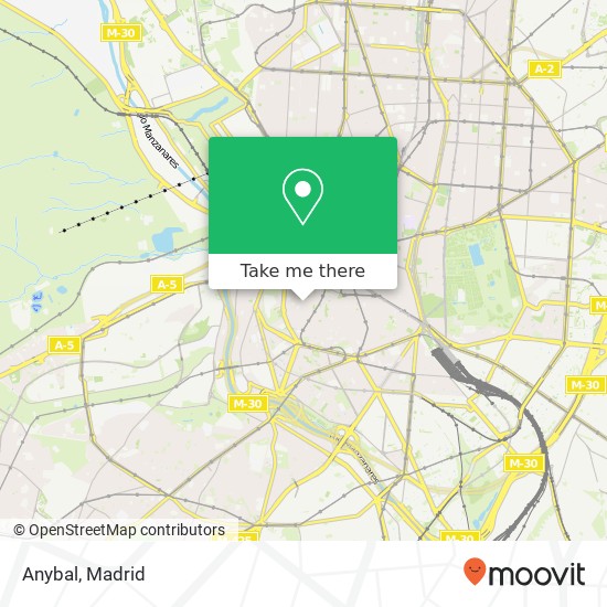 mapa Anybal, Plaza de Puerta de Moros, 3 28005 Palacio Madrid