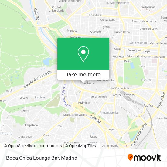 mapa Boca Chica Lounge Bar