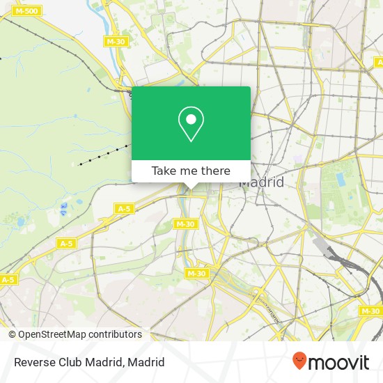 mapa Reverse Club Madrid